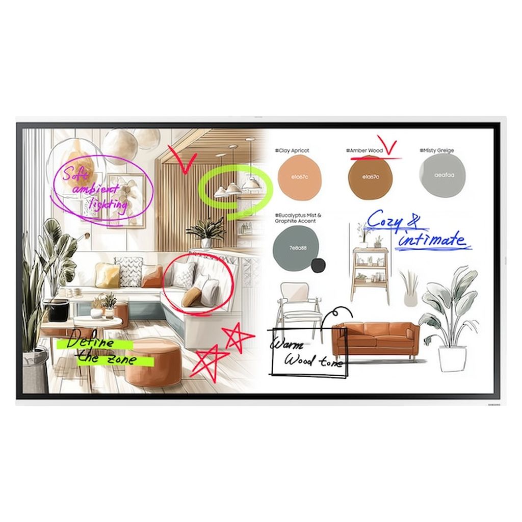 Samsung Flip WM55FX 55" 4K UHD 450nits Collaboration Touch Interactive Display