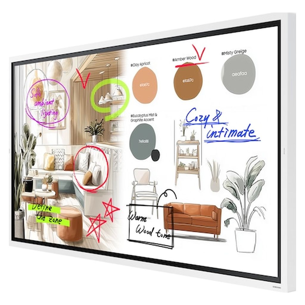 Samsung Flip WM65FX 65" 4K UHD 450nits Collaboration Touch Interactive Display