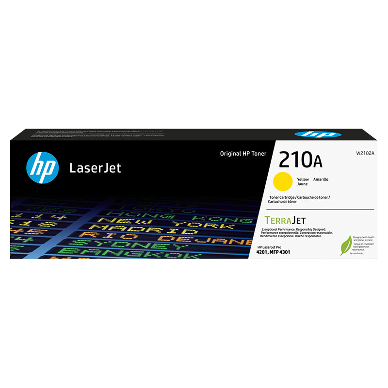 HP 210A Yellow Original LaserJet Toner Cartridge (W2102A)(W2102A) - 1