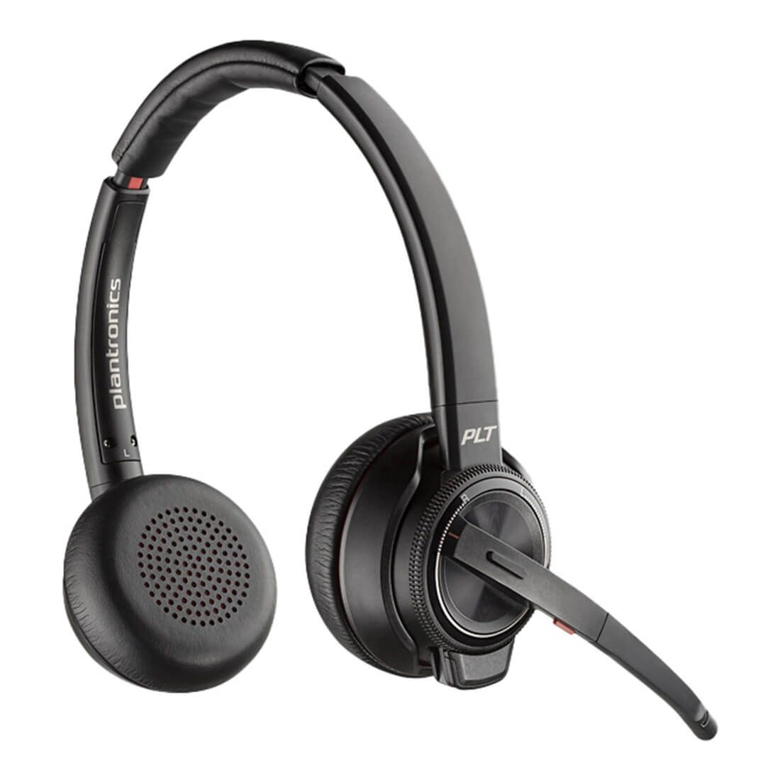 HP Poly Savi 8220 UC Office Wireless Stereo DECT Headset w/ D400 USB-A Dongle (8D3F5AA)(8D3F5AA) - 2
