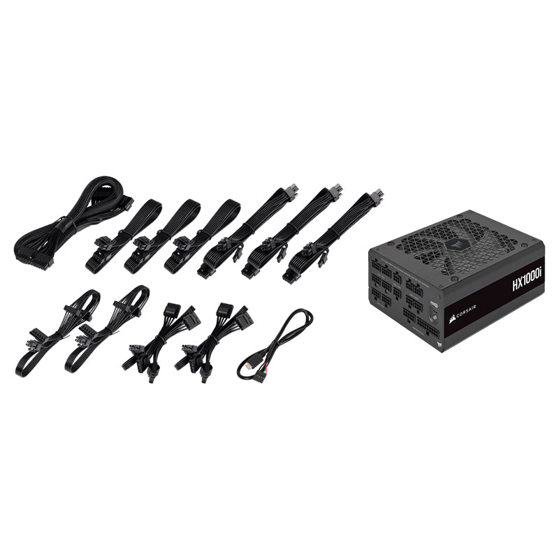 Corsair HX1000i 1000W 80+ Platinum PCIe5 Fully Modular ATX Power Supply(CP-9020259-AU) - 6