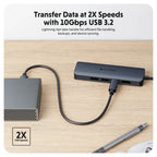 Hyper HyperDrive Next 6-Port USB-C Hub with 100W Power Delivery(HD4002GL) - 6