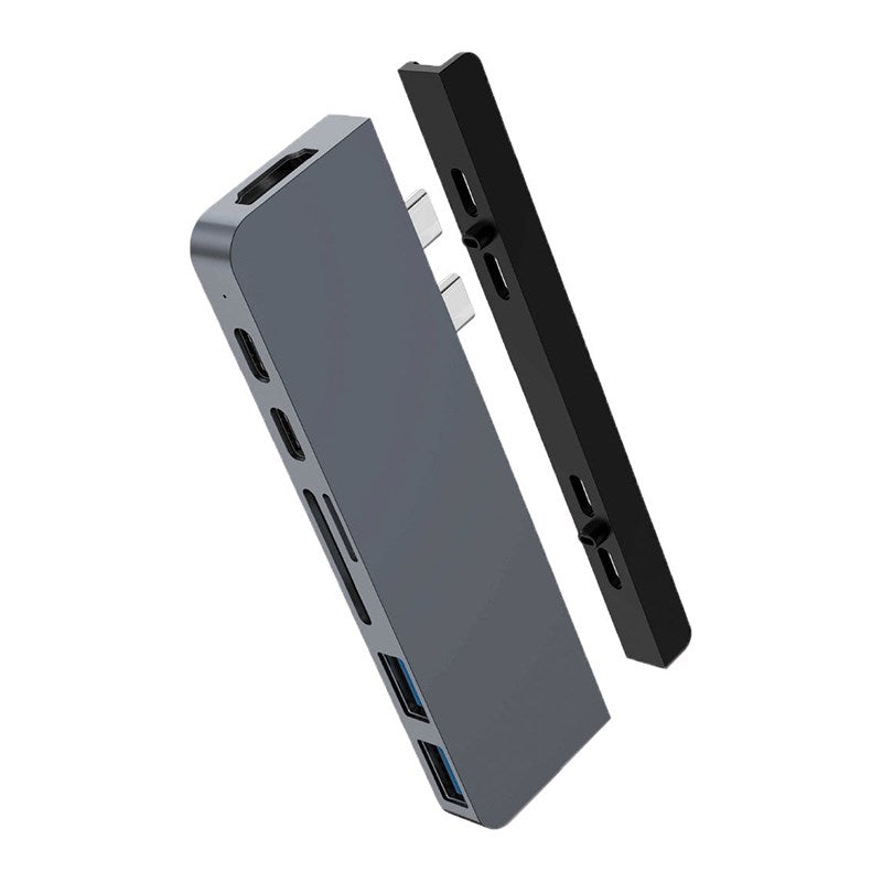 HyperDrive Duo V2 7-in-2 USB-C Hub for USB-C MacBook Pro/Air - Space Grey(HD28C-GRAY) - 1