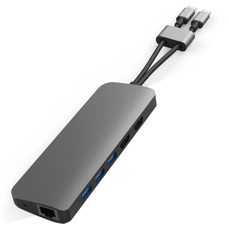 HyperDrive Viper 10-in-2 USB-C Hub with Dual Display for Mac/PC - Gray(HD392-GRAY) - 2