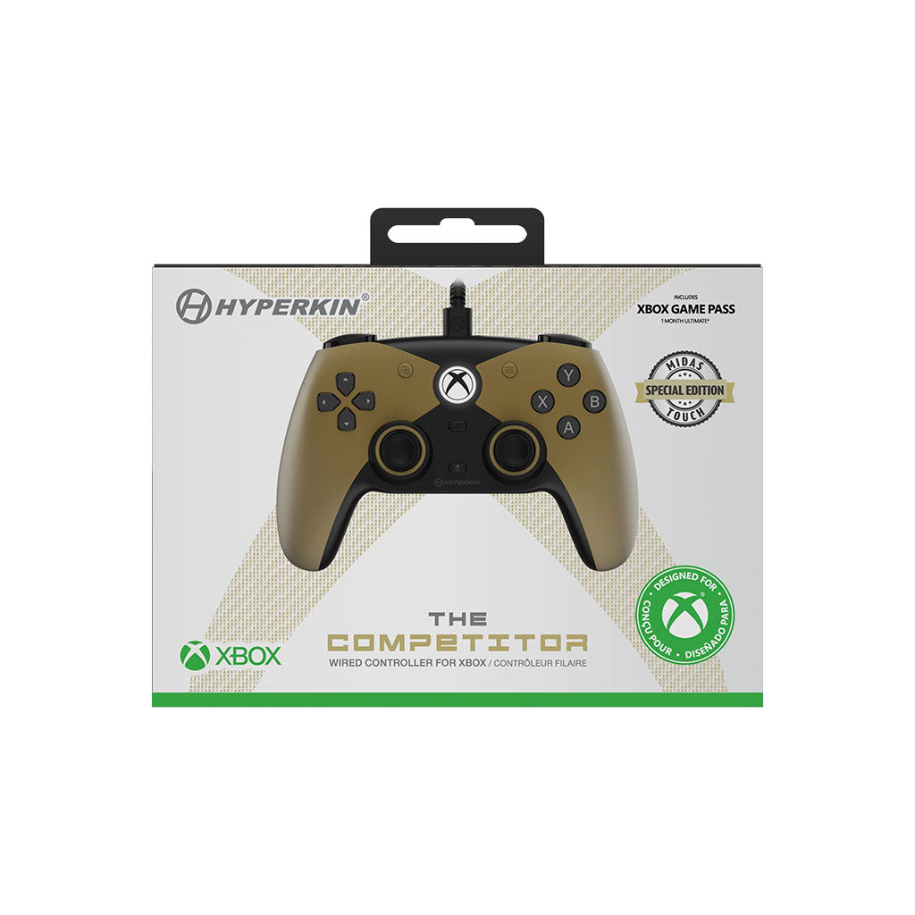 Hyperkin The Competitor Wired Controller for Xbox & PC - Midas SE(M01638-GD) - 6