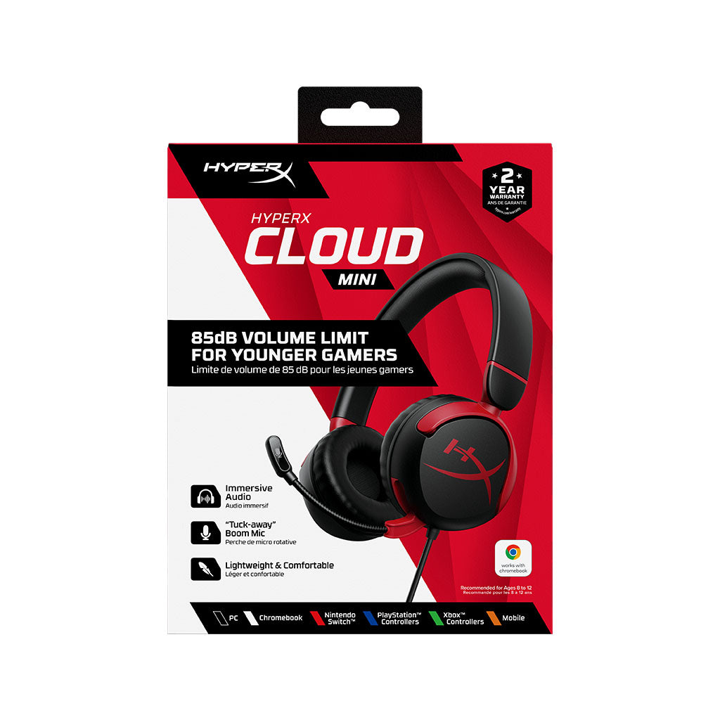 HyperX Cloud Mini Gaming Headset - Black(7G8F4AA) - 7
