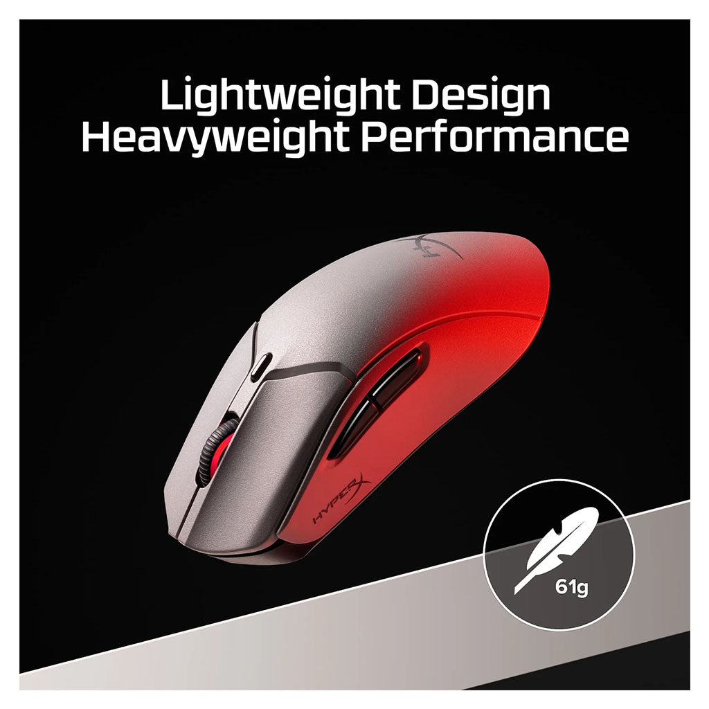 HyperX Pulsefire Haste 2 Pro 4K Wireless Optical Gaming Mouse - Grey(A1KY5AA) - 11