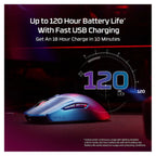 HyperX Pulsefire Haste 2 S Wireless Optical Gaming Mouse - Navy(9B001AA) - 6