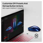 HyperX Pulsefire Haste 2 S Wireless Optical Gaming Mouse - Navy(9B001AA) - 10