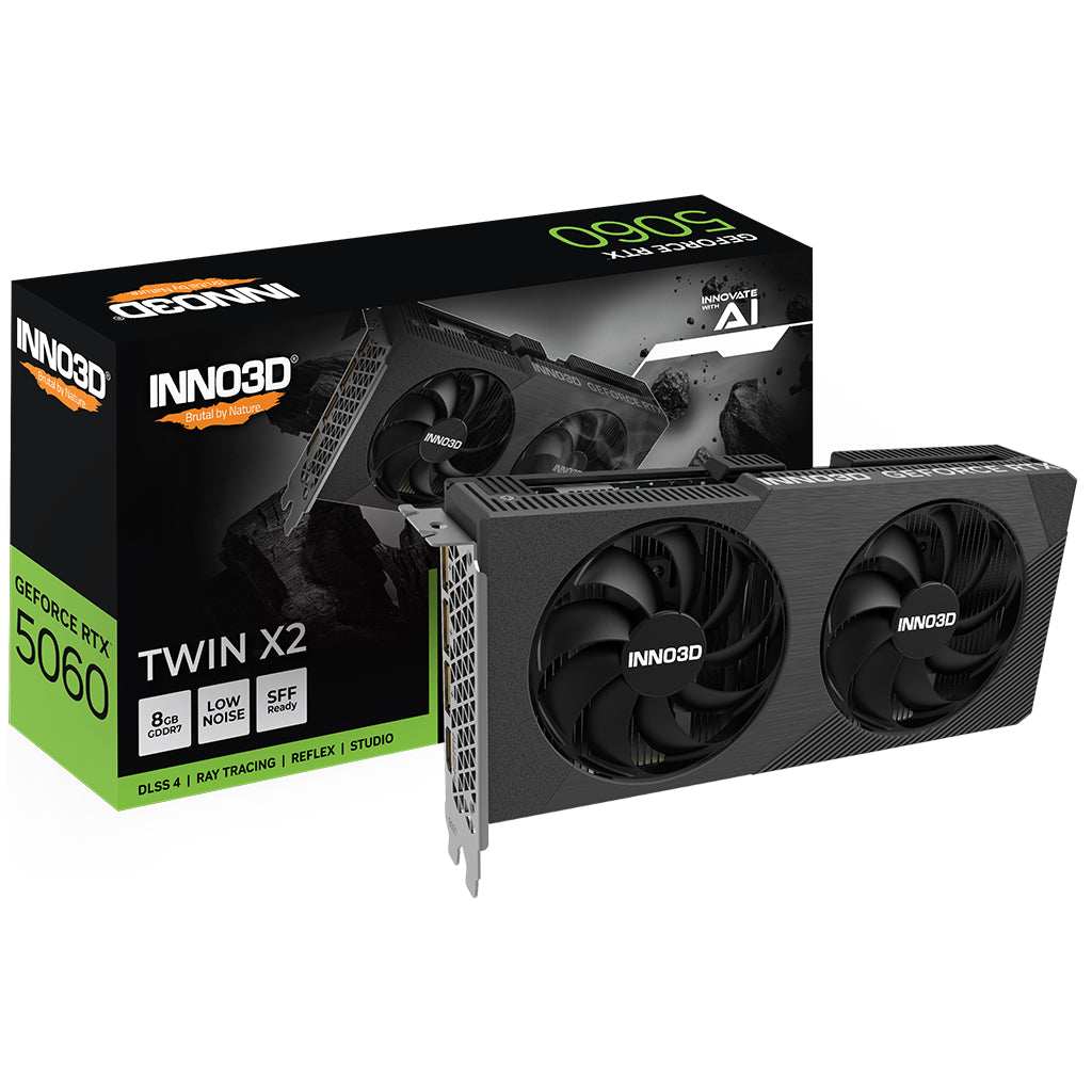 Inno3D GeForce RTX 5060 TWIN X2 8GB Video Card(N50602-08D7-195071N) - 1
