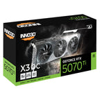 Inno3D GeForce RTX 5070 TI X3 OC 16GB GDDR7 Video Card(N507T3-16D7X-176068W) - 3