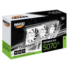 Inno3D GeForce RTX 5070 TI X3 OC 16GB GDDR7 Video Card - White(N507T3-16D7X-176068W) - 3