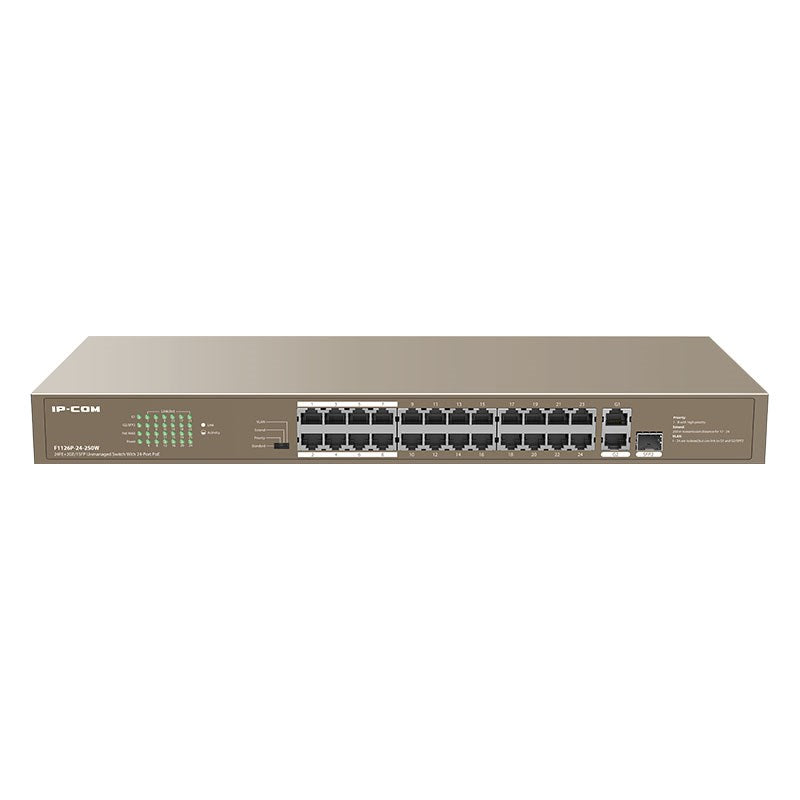 IP-COM F1126P-24-250Wv2.0 26-Port 100/1000M PoE Unmanaged Switch with SFP(F1126P-24-250Wv2.0) - 1