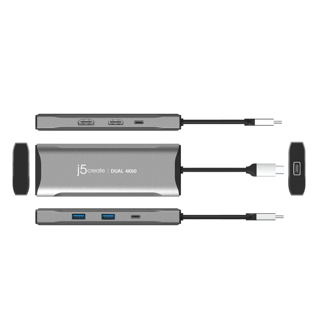 j5create JCD396 USB-C Dual HDMI 4K60 Mini Dock(JCD396) - 3