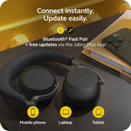 Jabra Evolve3 75 UC Active Noise Cancelling Bluetooth Headphones w/ Mic (USB-A Dongle)(37599-989-999) - 11