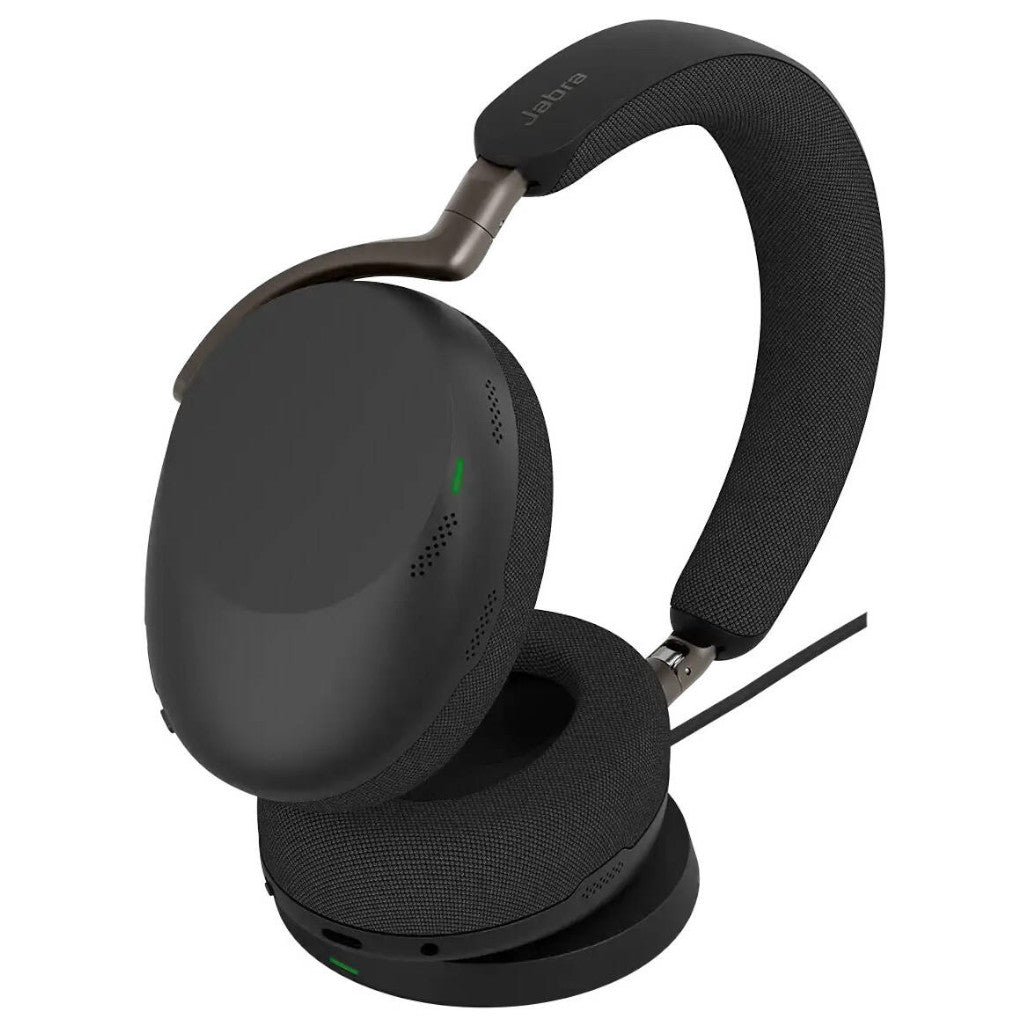 Jabra Evolve3 85 MS Active Noise Cancelling Bluetooth Headphones w/ Mic (USB-C Dongle) + Wireless Charging Pad(38599-999-889) - 2
