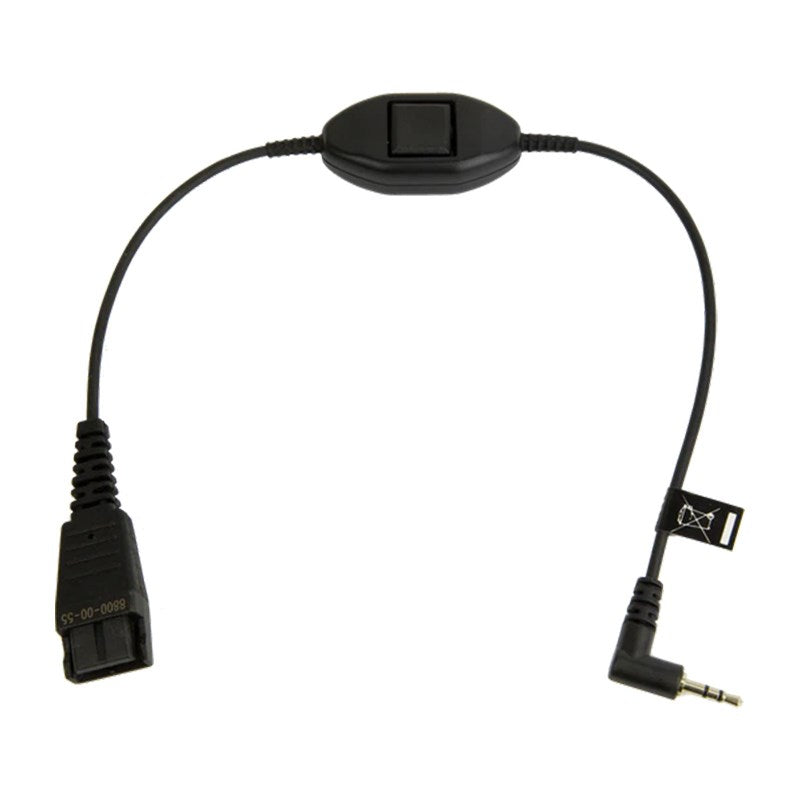 Jabra Quick Disconnect Cable to 2.5 mm Jack with Answer Button(8800-00-55) - 1
