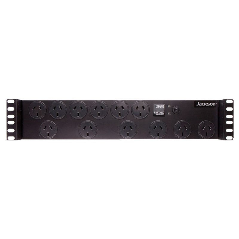 Jackson 12-Outlet 2RU Rack Mounted Surge Protected Powerboard(RAC1200) - 1