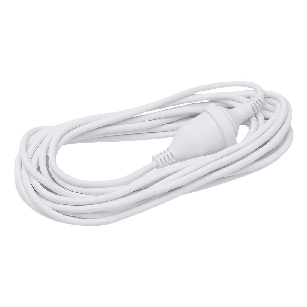 Jackson 3m 240VAC Mains Power Extension (M/F) Lead - White(JL3P) - 1