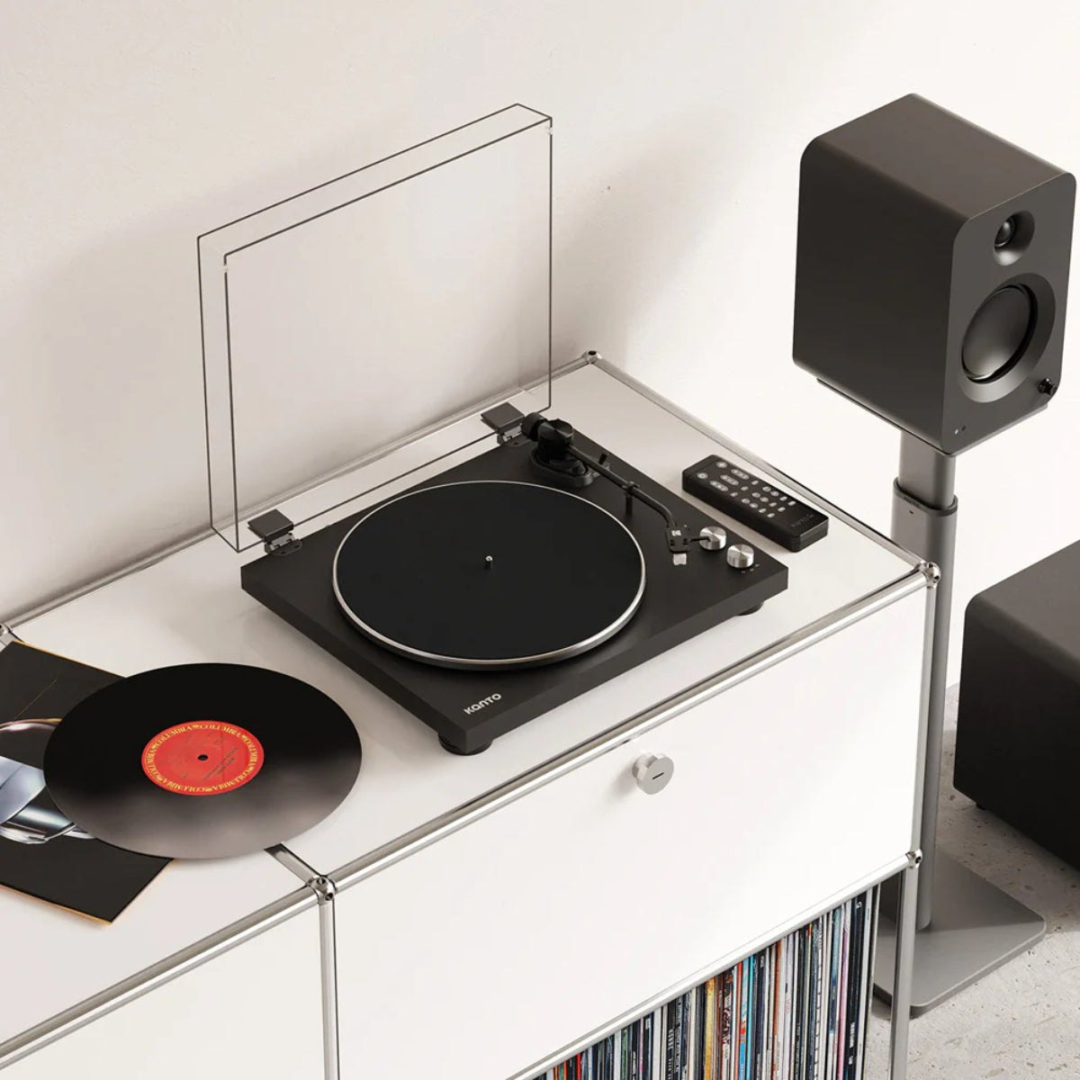 Kanto OBI3 Turntable - Matte Black(KO-OBI3VMB-I) - 5