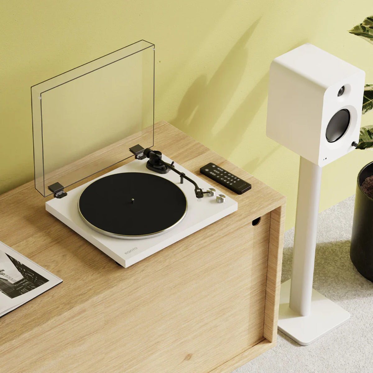 Kanto OBI3 Turntable - Matte White(KO-OBI3VMW-I) - 6