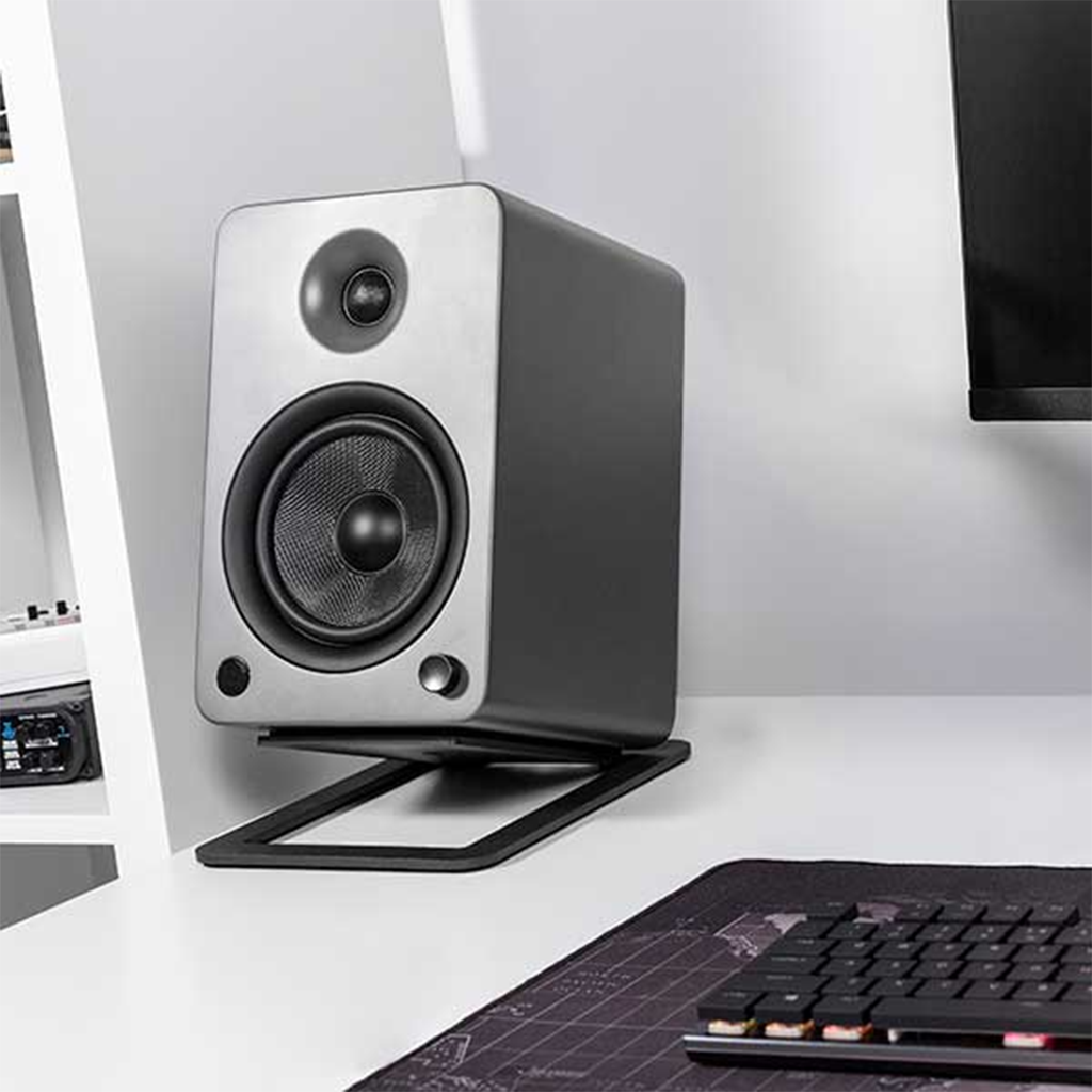 Kanto S6 Angled Desktop Speaker Stands for Large Speakers - Black (2-Pack)(KO-S6) - 4