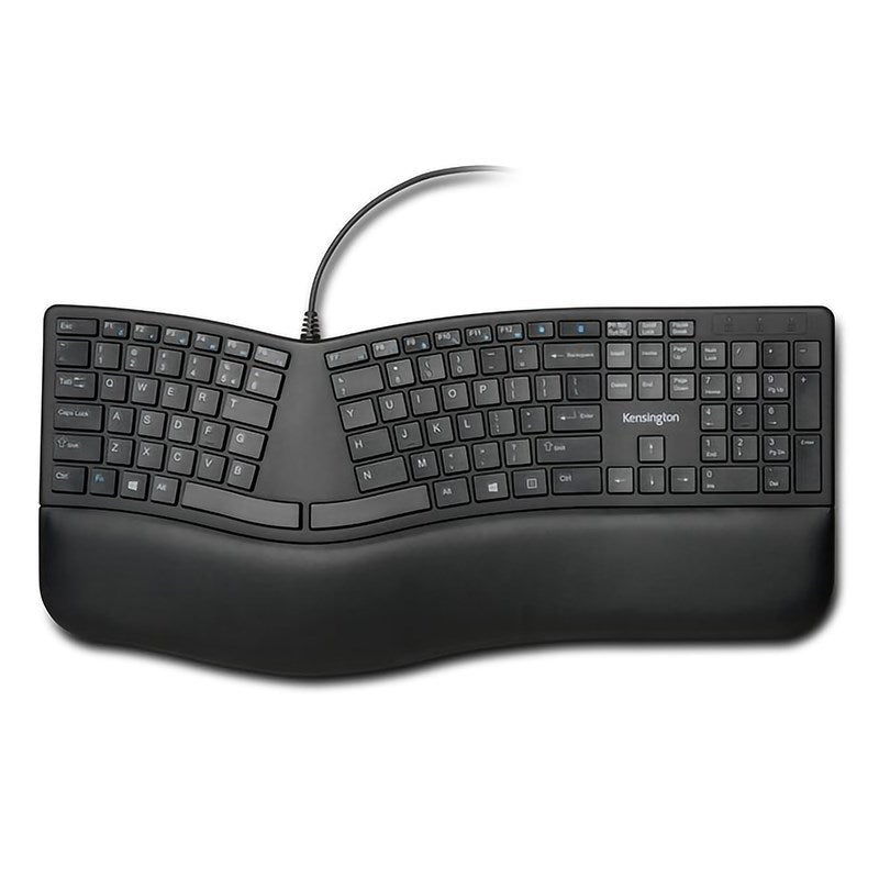 Kensington Pro Fit Ergo Wired Keyboard - Black(K75400US) - 1
