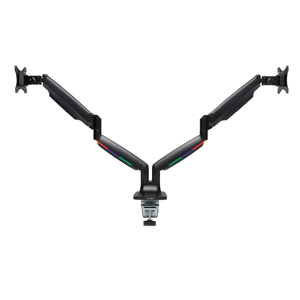 Kensington SmartFit One-Touch Height Adjustable Dual Monitor Arm - Black(K59601WW) - 1