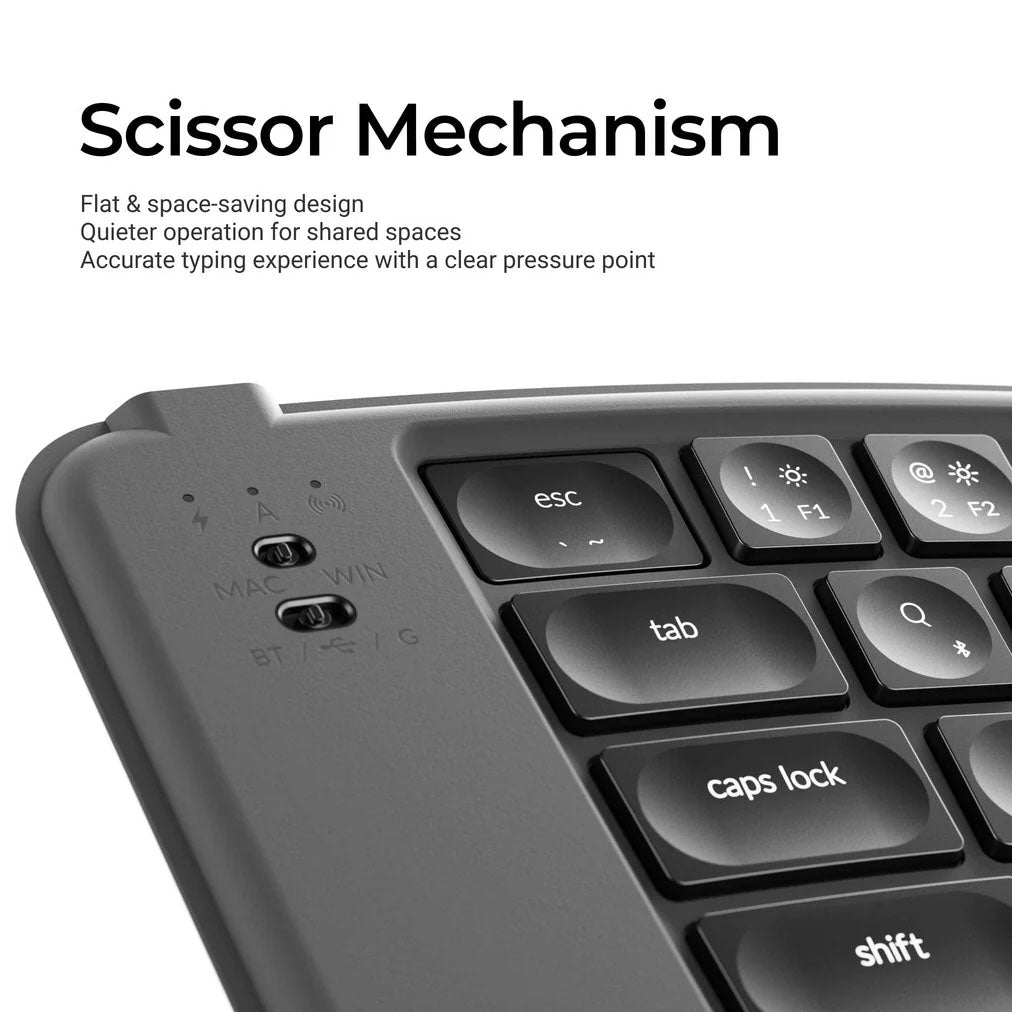 Keychron B11 Pro Ultra-Slim Wireless Foldable Keyboard - Space Gray(KBKCB11PK1) - 8
