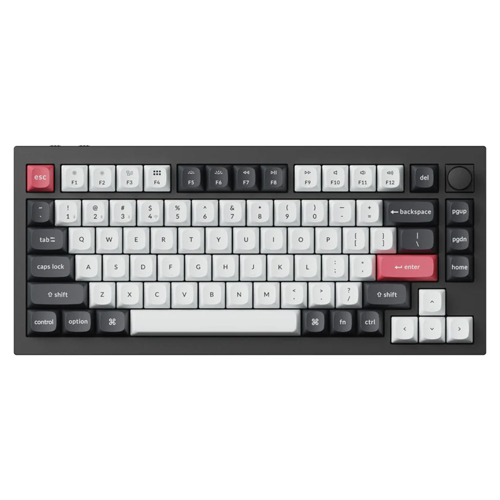 Keychron Q1 HE RGB Black Wireless Keyboard - Gateron Double-Rail Magnetic Nebula(KBKCQ1HM1) - 1