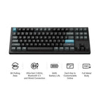 Keychron Q3 Ultra 8K Wireless Custom Mechanical Keyboard - White - Keychron Silk POM Red Switch(KBKCQ3UP1) - 2