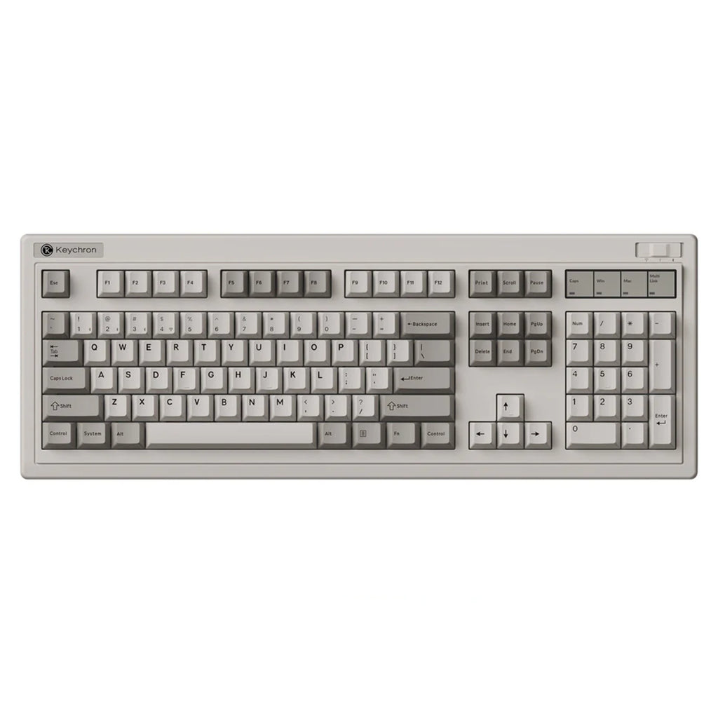 Keychron R6 QMK RGB Retro Hot-Swappable Wireless Mechanical Keyboard - Super Banana Switch(KBKCR6M4) - 1