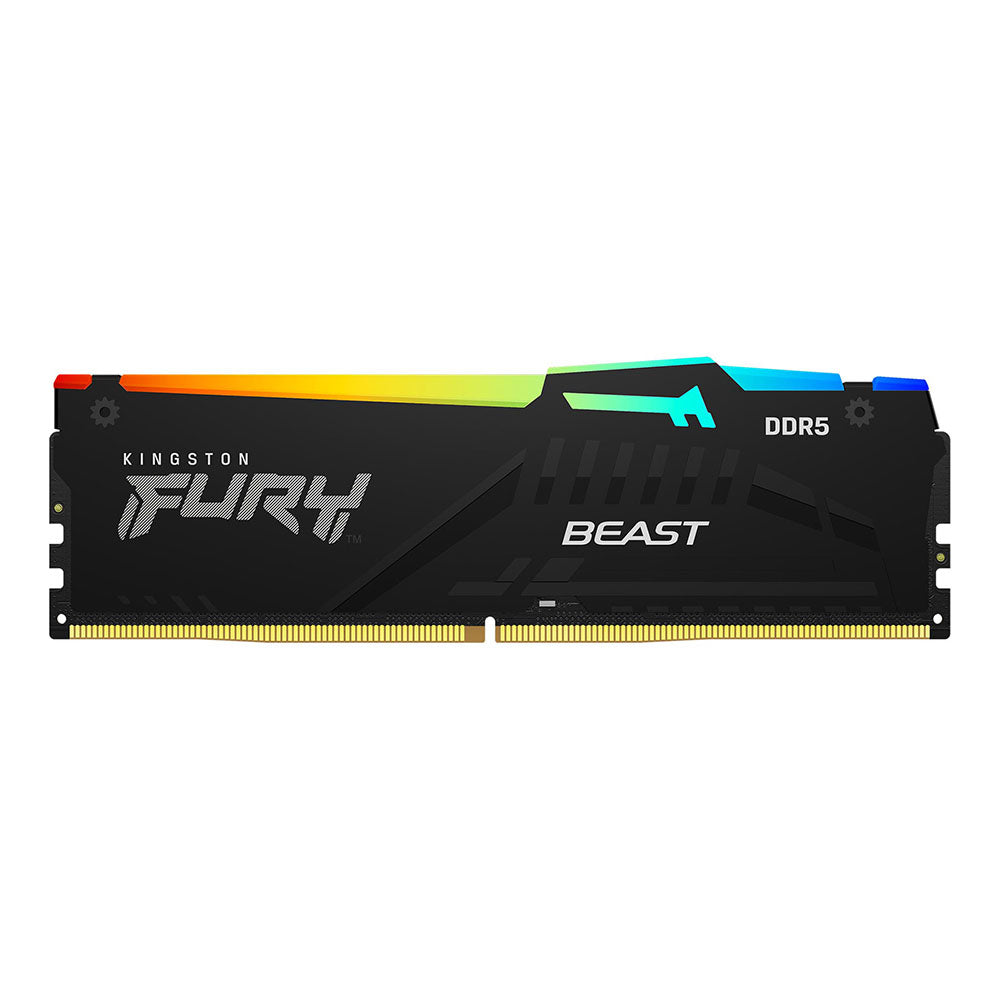 Kingston FURY Beast RGB 128GB (4x 32GB) DDR5 5600MHz Desktop Memory - Black(KF556C40BBAK4-128) - 2