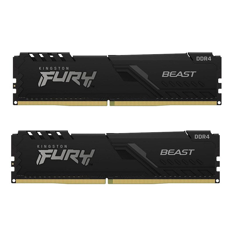 Kingston FURY Beast 16GB (2x 8GB) DDR4 3600MHz Desktop Memory(KF436C17BBK2/16) - 1