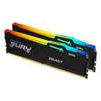 Kingston FURY Beast RGB 32GB (2x 16GB) DDR5 5200MHz Desktop Memory(KF552C36BBEAK2-32) - 1