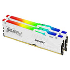 Kingston FURY Beast RGB 32GB (2x 16GB) DDR5 6000MHz AMD & Intel Ready Memory - White(KF560C36BWE2AK2-32) - 1