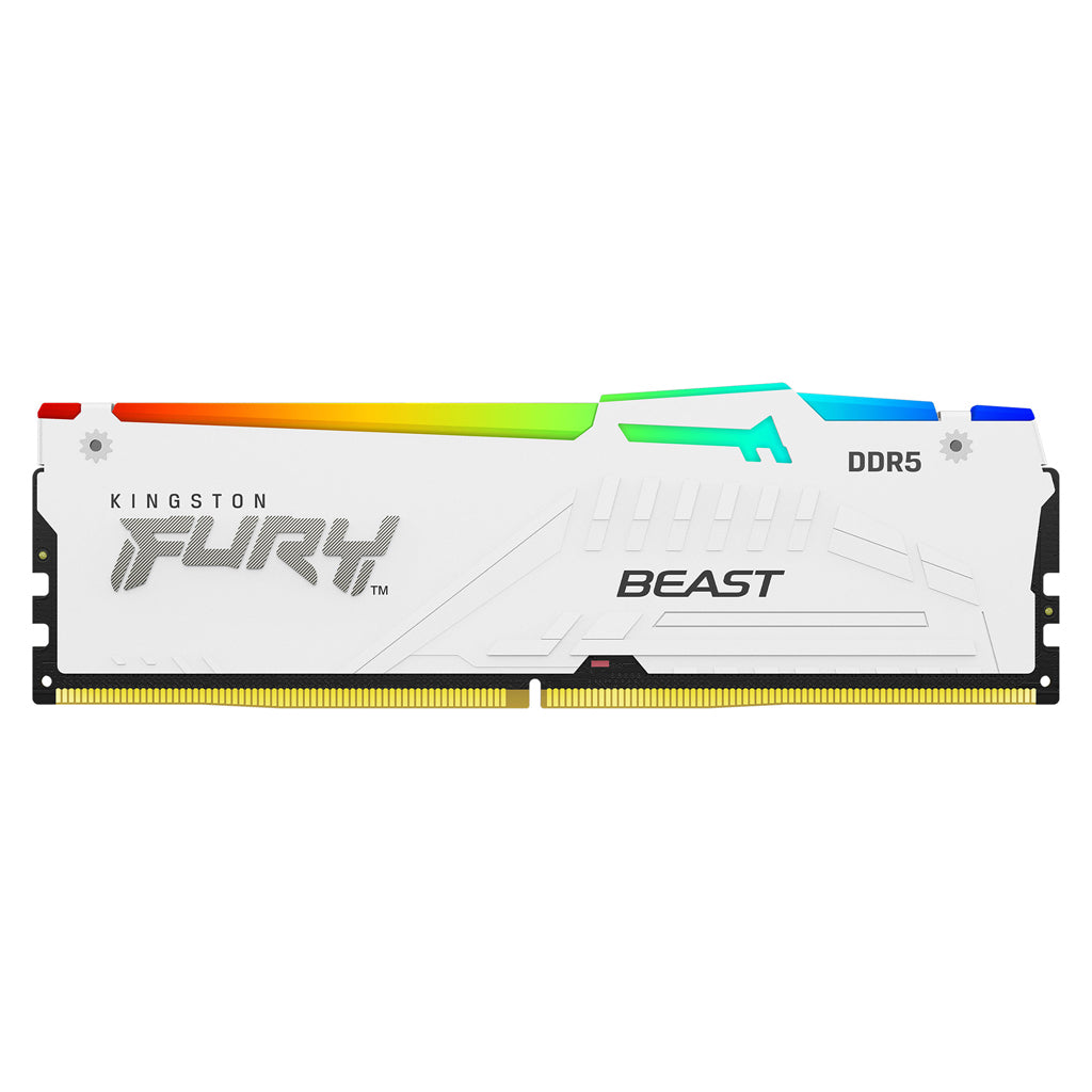 Kingston FURY Beast RGB 32GB (2x 16GB) DDR5 6000MHz AMD & Intel Ready Memory - White(KF560C36BWE2AK2-32) - 2