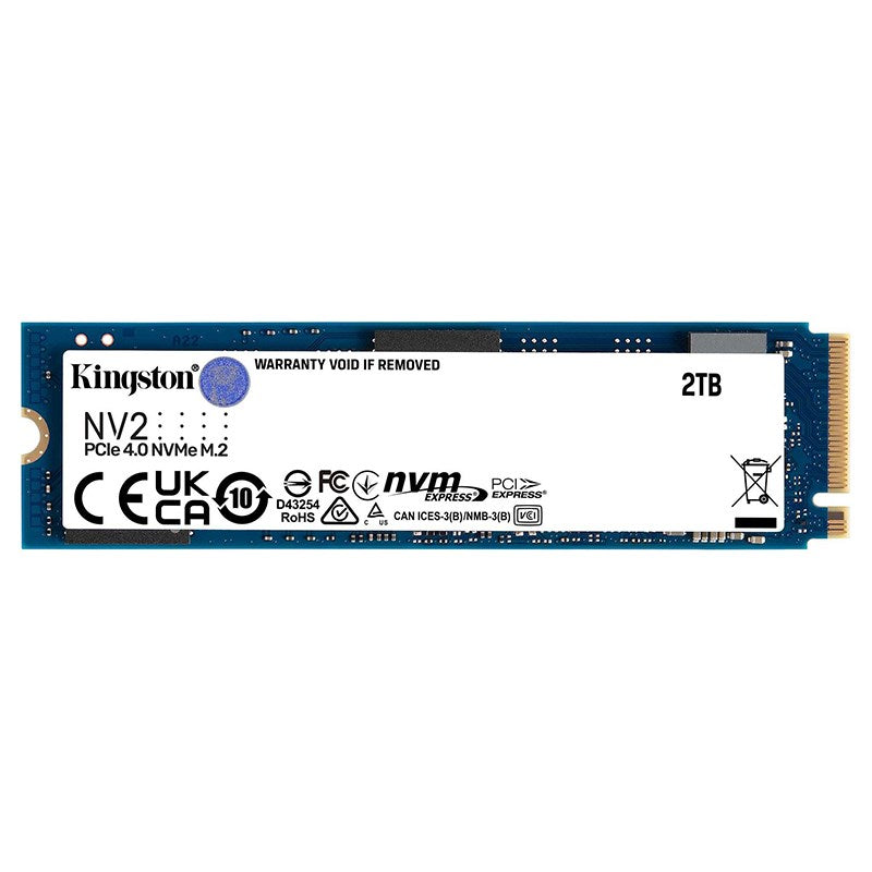 Kingston NV2 2TB PCIe 4.0 NVMe M.2 2280 SSD - SNV2S/2000G(SNV2S/2000G) - 1