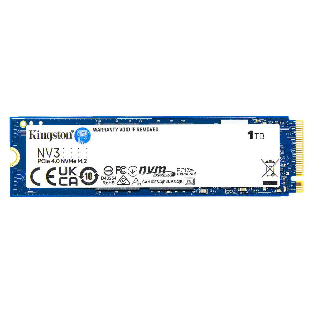 Kingston NV3 1TB PCIe 4.0 NVMe M.2 2280 SSD - SNV3S/1000G(SNV3S/1000G) - 1