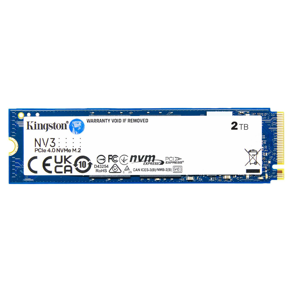 Kingston NV3 2TB PCIe 4.0 NVMe M.2 2280 SSD - SNV3S/2000G(SNV3S/2000G) - 1