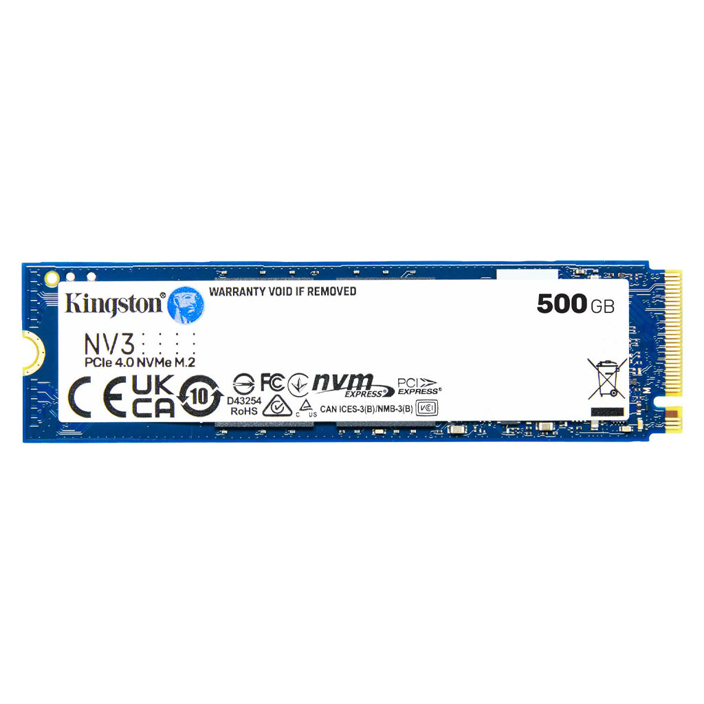 Kingston NV3 500GB PCIe 4.0 NVMe M.2 2280 SSD - SNV3S/500G(SNV3S/500G) - 1