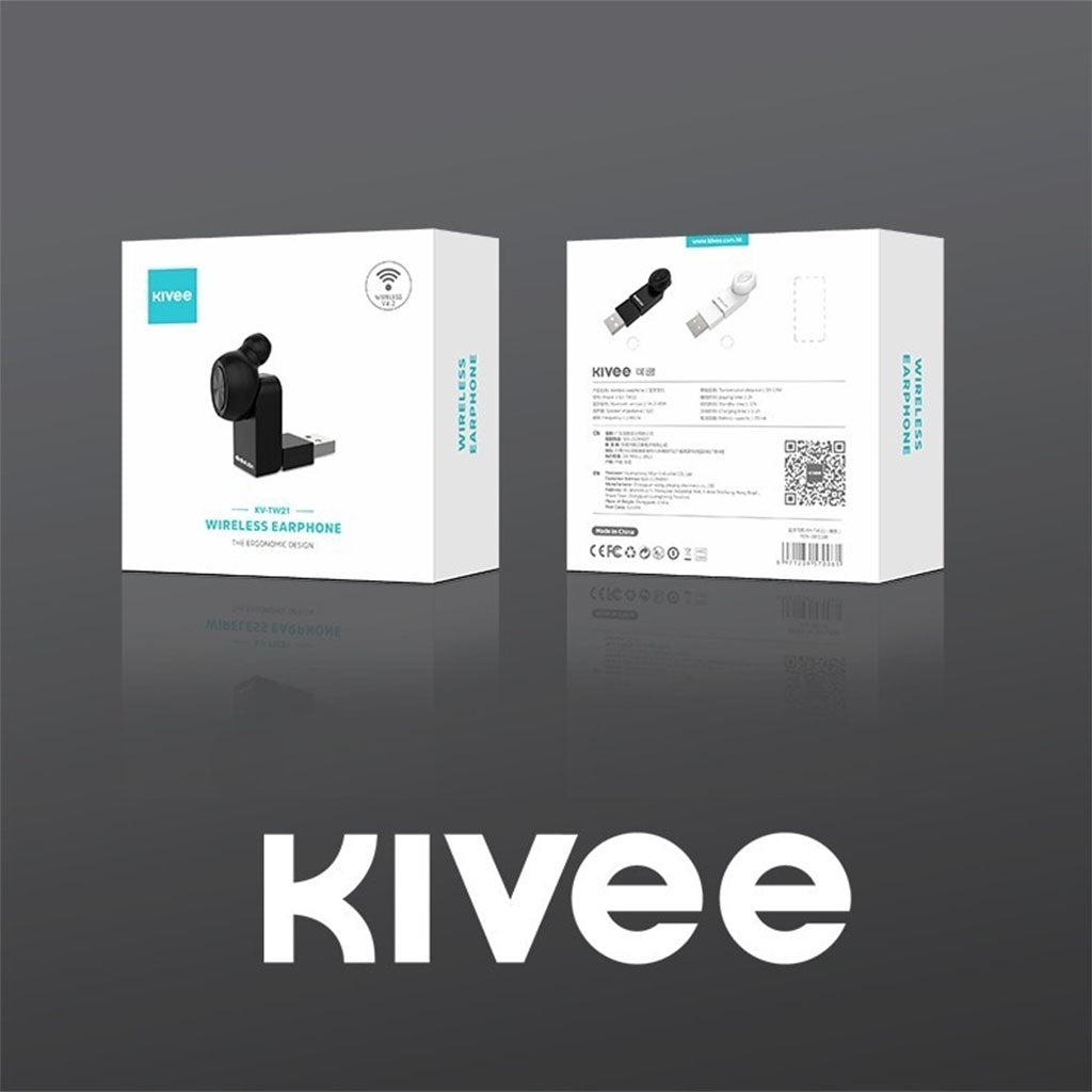 Kivee TW21 Bluetooth Headset - Black(ELEKIVTW21) - 2