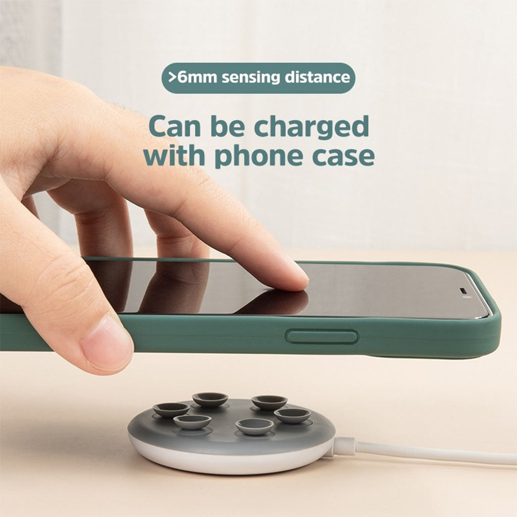 Kivee WS12 15W Suction Cup Wireless Charger - White(ELEKIVWS12) - 7