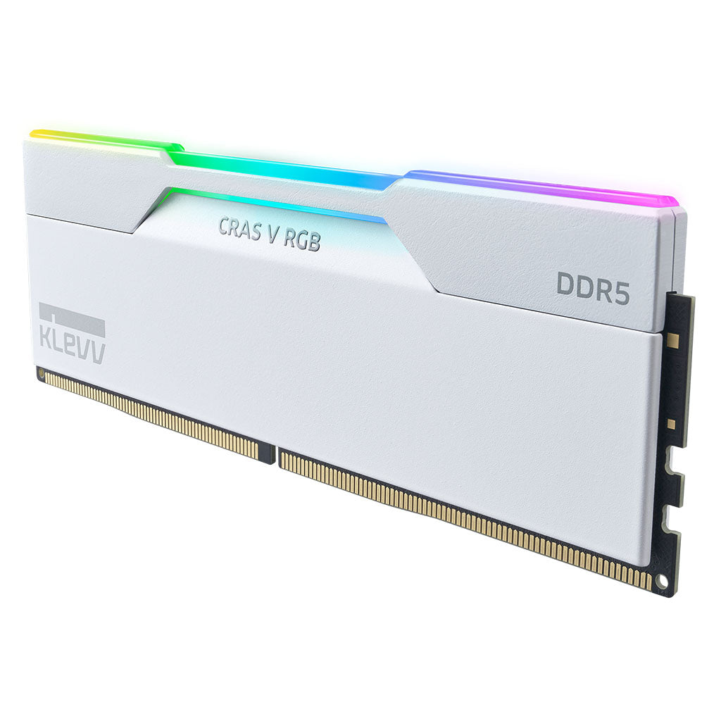 KLEVV CRAS V RGB 32GB (2x 16GB) DDR5 6000MHz CL30 Intel XMP & AMD EXPO Desktop Memory - White(KD5AGUA80-60A300J) - 3