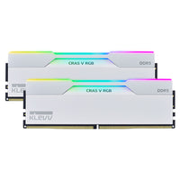 KLEVV CRAS V RGB 32GB (2x 16GB) DDR5 6000MHz CL30 Intel XMP & AMD EXPO Desktop Memory - White(KD5AGUA80-60A300J) - 1