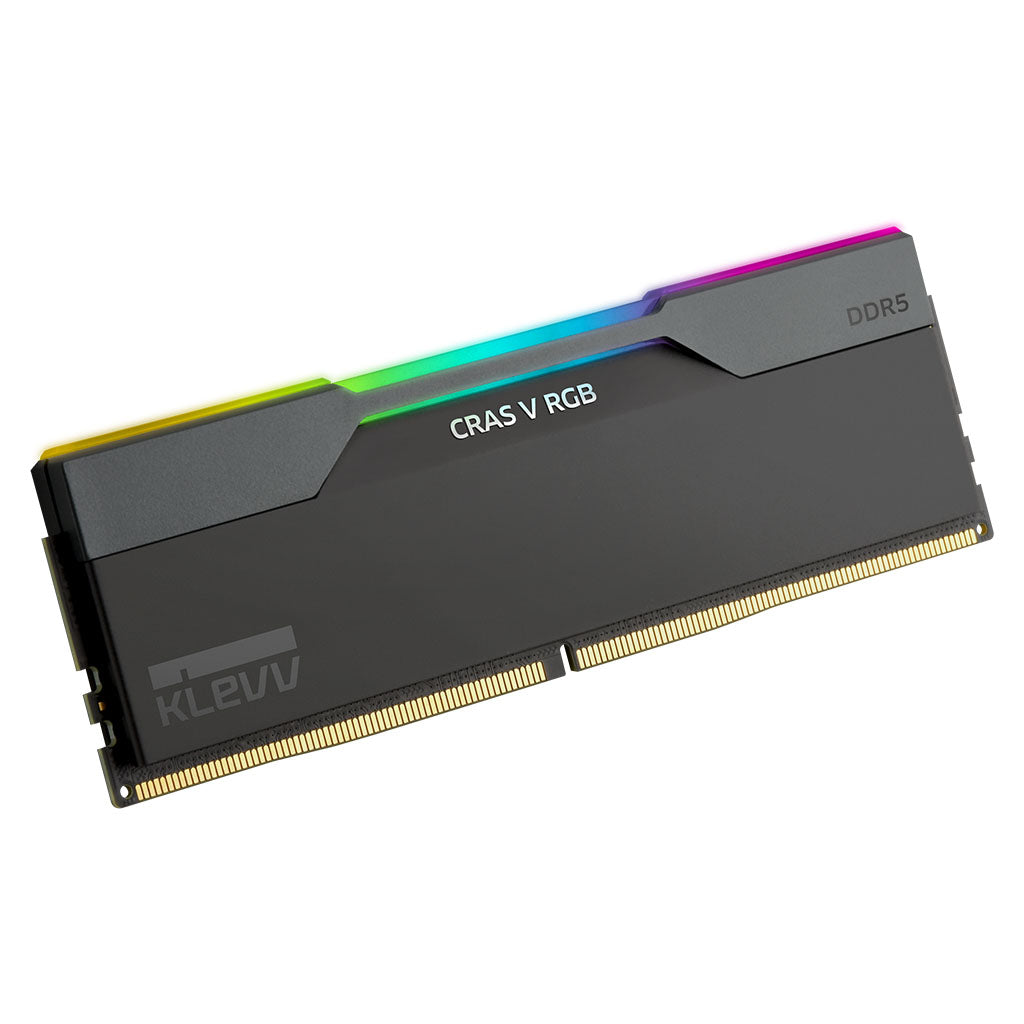 KLEVV CRAS V RGB 64GB (2x 32GB) DDR5 6000MHz CL30 Desktop Memory - Black(KD5BGUA80-60A300G) - 6