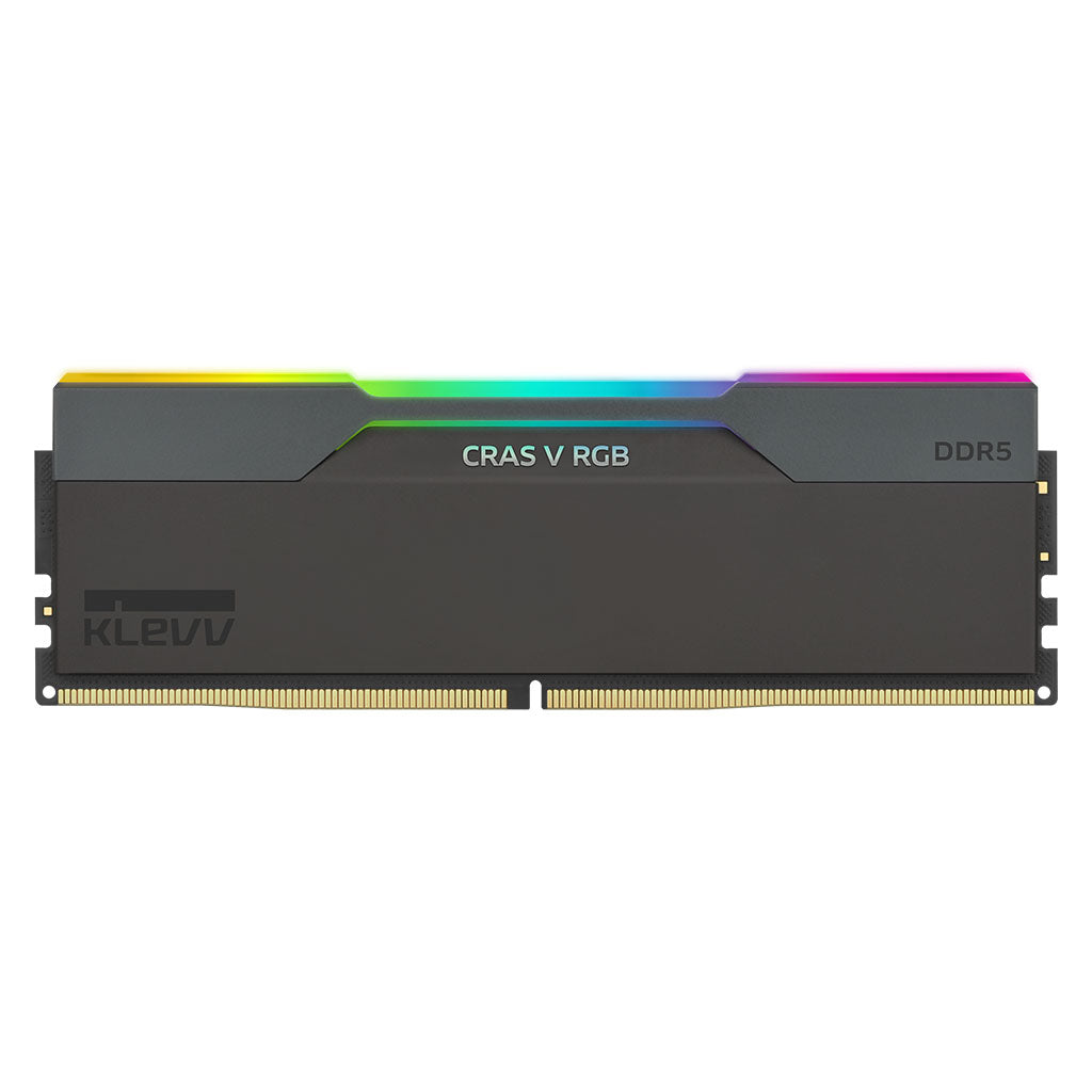 KLEVV CRAS V RGB 64GB (2x 32GB) DDR5 6000MHz CL30 Desktop Memory - Black(KD5BGUA80-60A300G) - 2