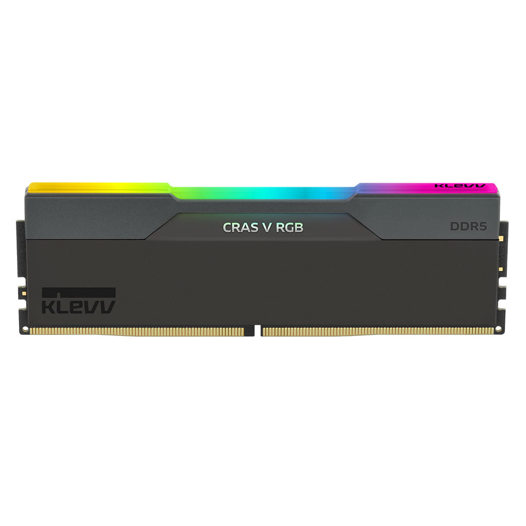 KLEVV CRAS V RGB 64GB (2x 32GB) DDR5 6000MHz CL30 Desktop Memory - Black(KD5BGUA80-60A300G) - 3