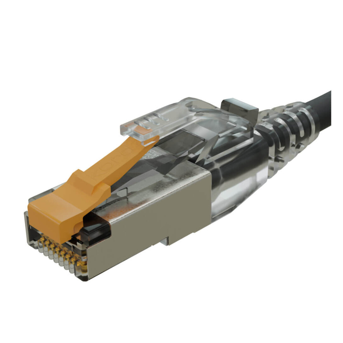 Kordz PRO SlimCat RJ45 28AWG Strain Relief with Locking Pin - 100 Pack - Clear(T2R58S-C62U-CL) - 2