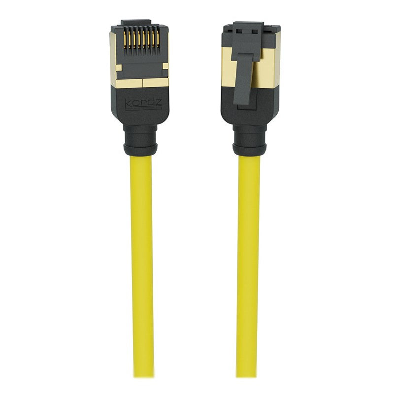 Kordz Professional Slim Profile CAT6A Network Patch Cord yellow - 7.5m(K33946-0750-YL) - 1